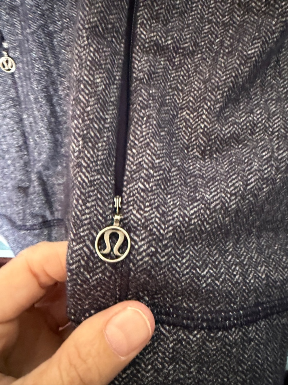 Lululemon Daily Yoga Jacket/ Herringbone Black Swan - Picture 8 of 10